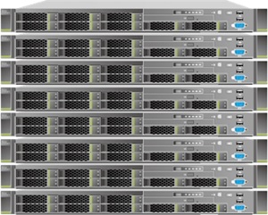 image of 8 node server