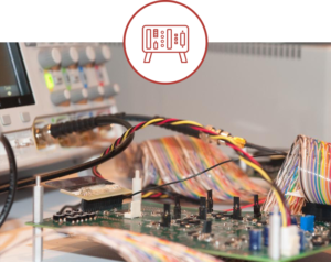 Circuit board connected to a meter