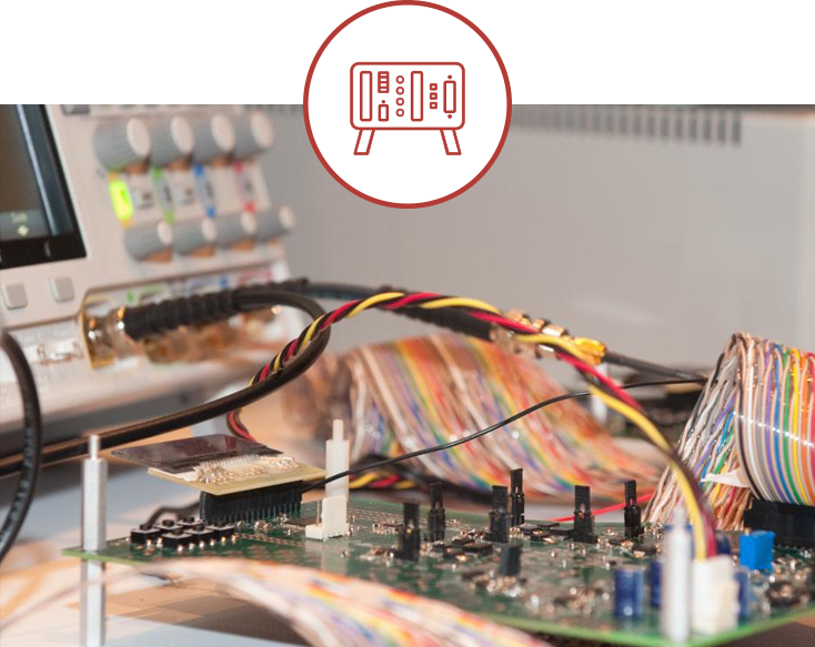 Circuit board connected to a meter