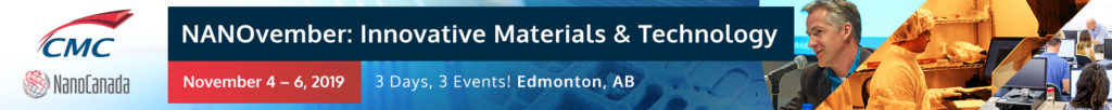 NANOvember Event Banner: November 4-6 in Edmonton, AB. 3 Days, 3 Events!