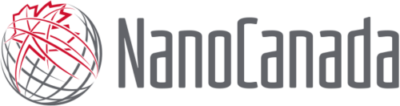 NanoCanada logo -Globe shape with red maple leaf to left of words NanoCanada