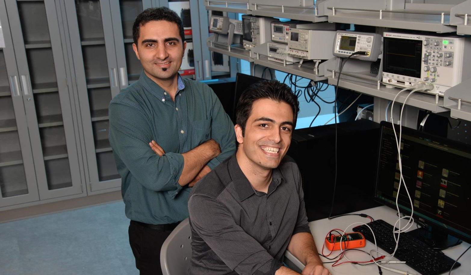 Photo of Hossein Kassiri with business partner Nima Soltani