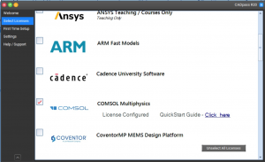 Quick Start Guide: Installing COMSOL Multiphysics via CADpass Client