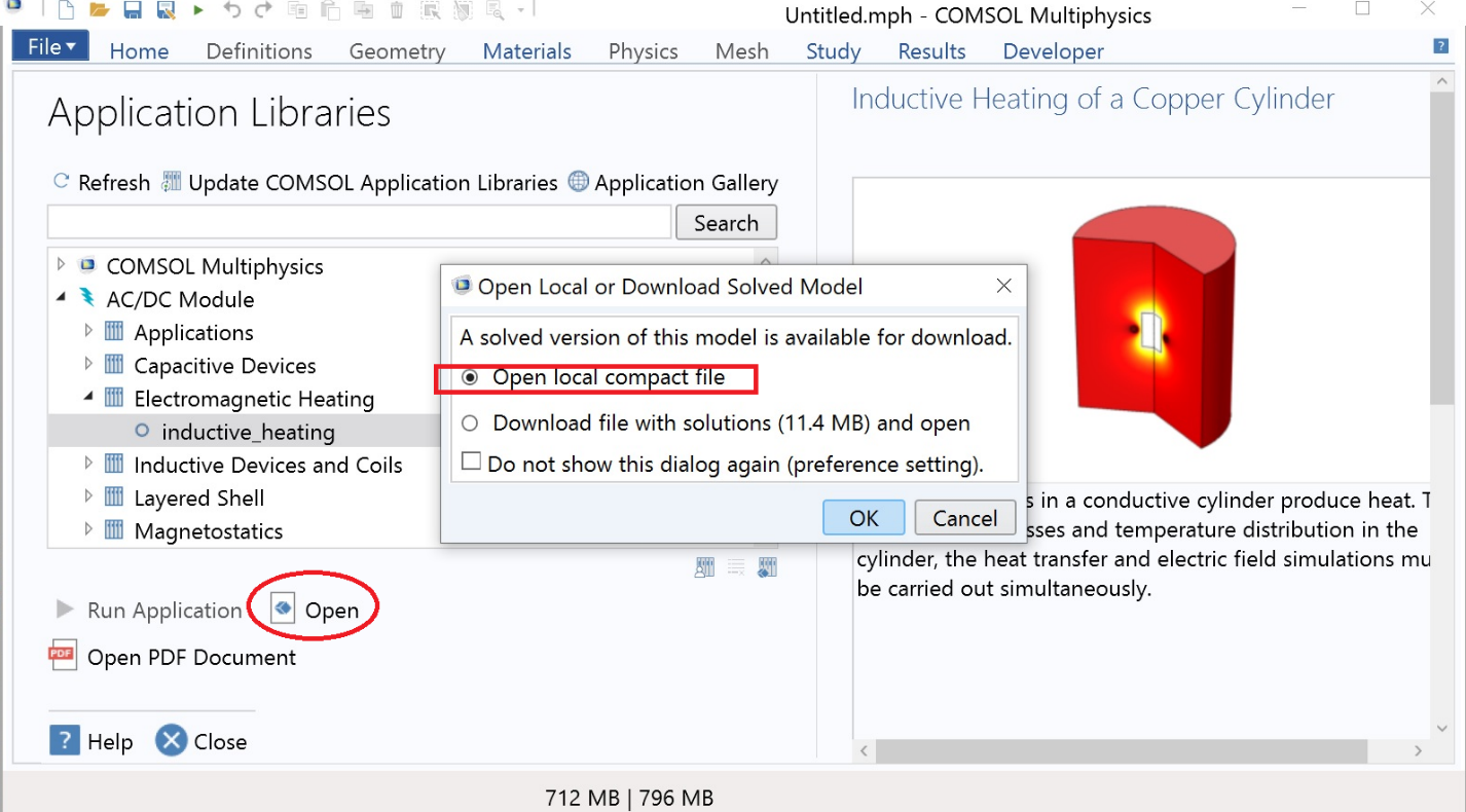 comsol default windows comsol default windows
