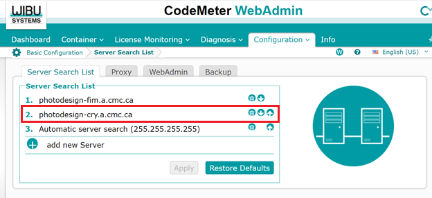 codemeter webadmin not working