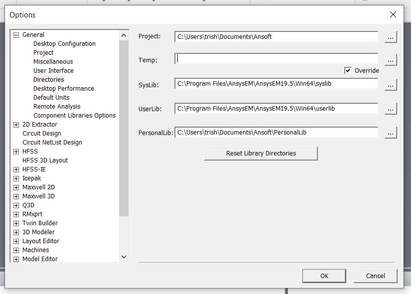 Setting the Temporary/Scratch Directory for ANSYS Simulations (CMC