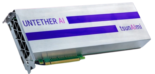 tsunAImi accelerator card from untether AI