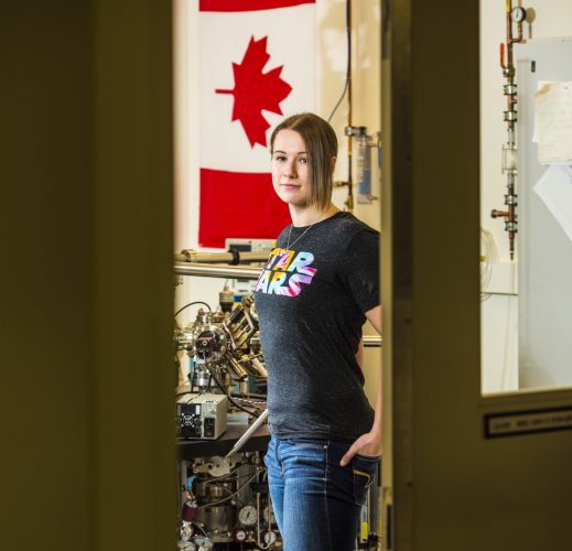 Atomic physics PhD student Taleana Huff, on January 24, 2017.

Credit: John Ulan