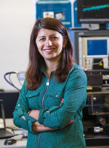Mojgan Daneshmand, Associate Professor, Engineering,
Electrical and Computer Engineering, in her lab on September 24, 2018.