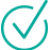 teal-check teal check mark in a circle